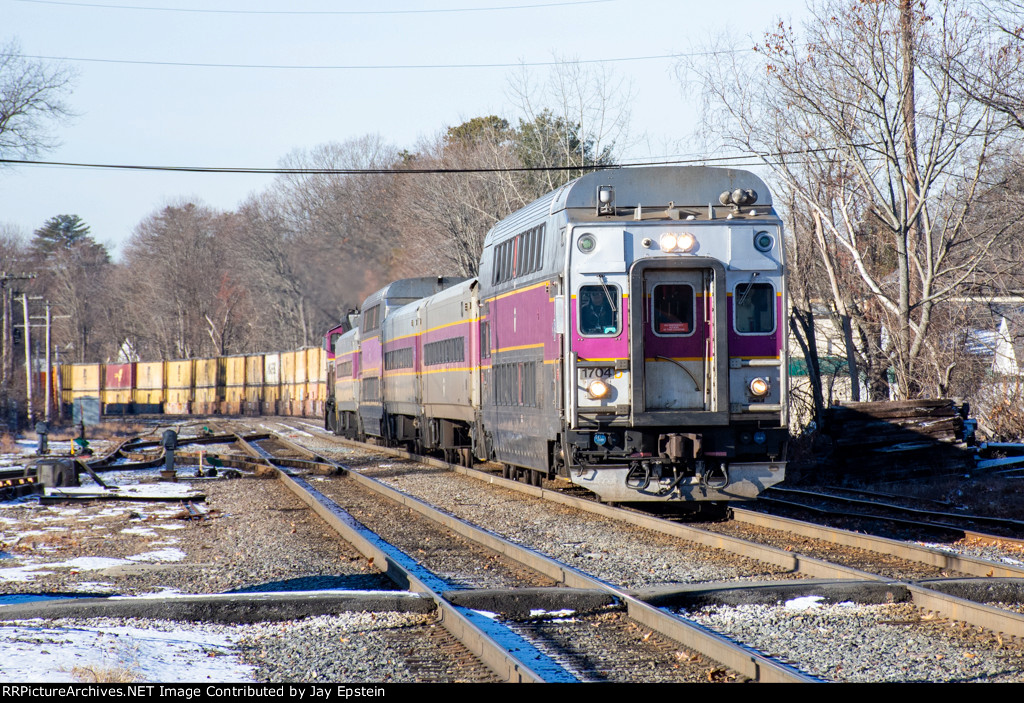 Inbound Train #410 approaches Ayer Station 